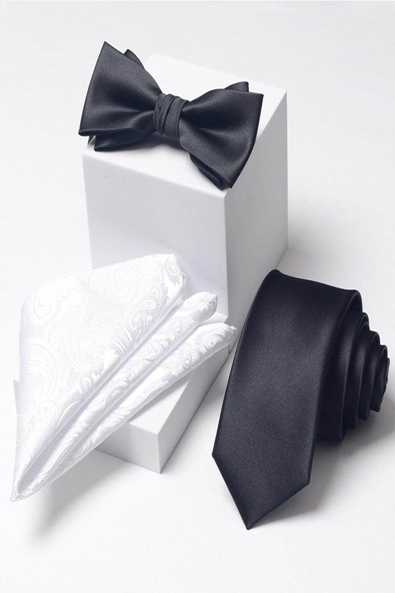 Men's three-piece South Korea Silk bow tie pocket square 642318281894 - COCOMELODY